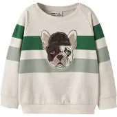 Name it Sweatshirt 'NMMLEI' beige / bruin / groen / mintgroen