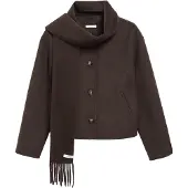Comma Reversibele Jas met Afneembare Sjaal Dames | Maat M