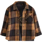 Next Shirt bruin / donkerbruin / grijs