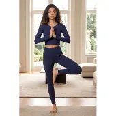 Tommy Life Katoenen Elastaan Crop T-Shirt en Leggings Set