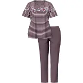 Ulla Popken Pyjama bruin / gemengde kleuren