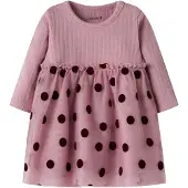 Name it Jurk 'NBFNagina' mauve / zwart