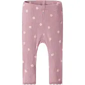 Name it Leggings 'NBFLAUREL' lichtgroen / pruim / rosé