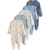 Next - Jongens - Set van 5 babypyjama's - Blauw