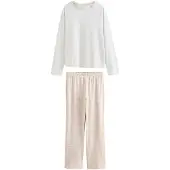 Next Pyjama camel / grijs gemêleerd