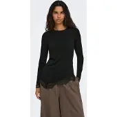 ONLY Top 'ONLGLAMOUR' zwart