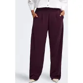 ONLY Carmakoma Carstilla Straight Fit Broeken Dames Rood 44/34