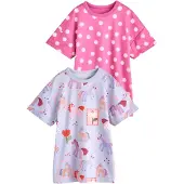 Next Nachthemd pastellila / pink / rood / offwhite