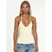 Busem Slim Fit Halterhals Tricot Blouse