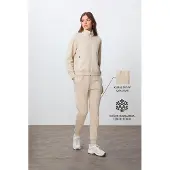 Tommy Life Oversized Sweatshirt en Broek Set met Ritskraag
