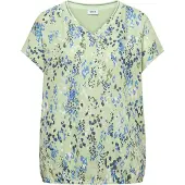 Cecil Shirt blauw / mintgroen / wit