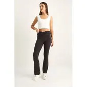 Bianco Hoge Taille Flared Leggings