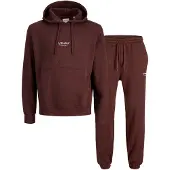 Jack & Jones Sweatshirt 'JJESOHO' bruin / wit