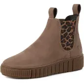 Tamaris chelsea boots van echt rundleer