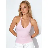 Busem Slim Fit Halterhals Tricot Blouse