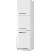 Vicco Hoge kast Fame-Line, Wit Hoogglans/Wit, 60 cm