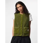 Pieces Pcanastacia Teddy Gilet Dames Groen L