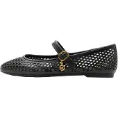 Michael Kors Ballerina met riempjes 'NELLIE' zwart