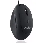 Perixx Perimice-519 Ergonomische muis USB Optisch Zwart 6 Toetsen 1600 dpi Ergonomisch