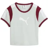 Puma Functioneel shirt bordeaux / wit