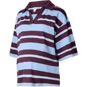 Next Shirt lichtblauw / chocoladebruin