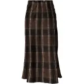 ONLY Rok 'ONLJane' chocoladebruin / zwart / wit