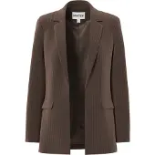 Pieces Pcbozzy Gestreept Blazer Dames Bruin XL