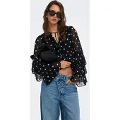 ONLY Blouse 'ONLNovara' zwart / wit