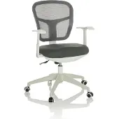 Hjh OFFICE Bureaustoel / Draaistoel TOP 108 W Netstof / Stof grijs