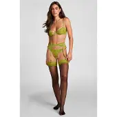 Hunkemoller Stay-Up Zara Groen Dames | Maat: L/XL