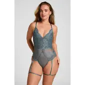 Hunkemoller Body Viktoria Blauw Dames | Maat: XL
