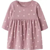 Name it Jurk 'NBFLAUREL' crème / groen / mauve