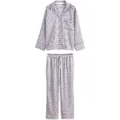 Next Pyjama royal blue/koningsblauw / chocoladebruin / wit
