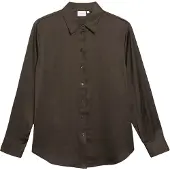 Comma relaxed fit overhemdblouse van viscosemix