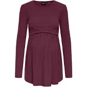 ONLY Maternity Shirt 'OLMMALAYA' wijnrood