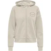 Only Play Sportief sweatvest 'Cava' crème / donkerbruin