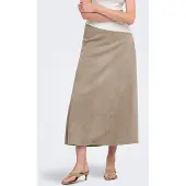 ONLY Onlrinea Lange Rok Dames Bruin Xs