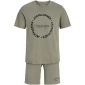 Jack & Jones Joggingpak 'JJBENSON' olijfgroen / donkergroen