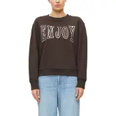 s.Oliver Red Label Sweatshirt donkerbruin / wit