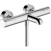 Hansgrohe Ecostat Element - Thermostatische badkraan, geborsteld zwart chroom 13347340