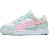 Puma Caven III Block imitatieleren sneakers - mintgroen/roze Jongens/Meisjes Imitatieleer - maat 39