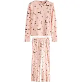 Next Pyjama beige / lavendel / oudroze / zwart