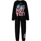 Name It Kids Nachtkledij 'NKFAnda Stitch' duifblauw / oudroze / zwart