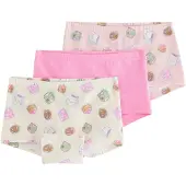 Lindex Onderbroek 'Cute Food' duifblauw / pink / rosa / wit