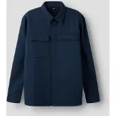 LMTD overhemd - donkerblauw Jongens Polyester Button down Effen - maat 158/164