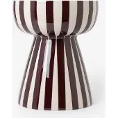Sissy-Boy Terracotta gestreepte mushroom bijzettafel