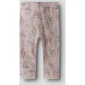 Name it BABY slim gebloemde legging met wol Paars Bloemen - maat 56