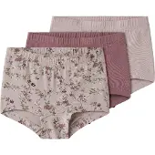 Name it Onderbroek olijfgroen / mauve / pastellila / wit