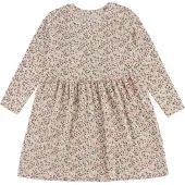 Name It Mini Jurk chocoladebruin / donkergroen / bessen / wolwit