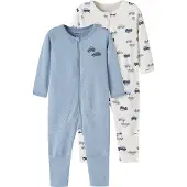Name it Nachtkledij ecru / navy / pastelblauw / lichtblauw